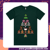 Poodle & Peachmas {Emerald with DTG Print}