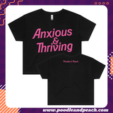 PREORDER - Anxious & Thriving {Black with Pink Print}