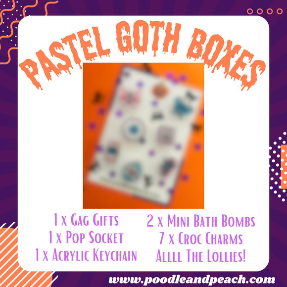 Pastel Goth Crocs Halloween Advent Boxes