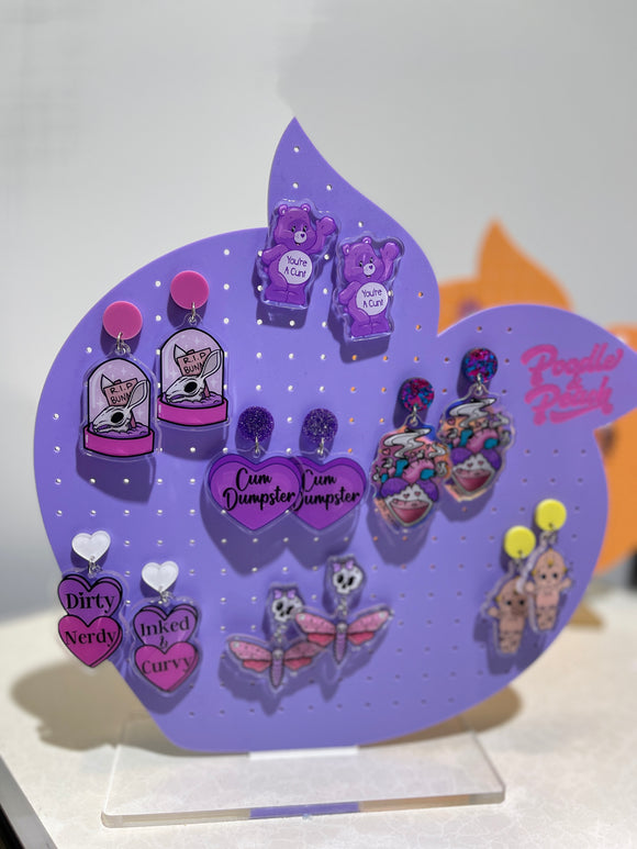 Pastel (Purple/Lilac) Peach Earring Board